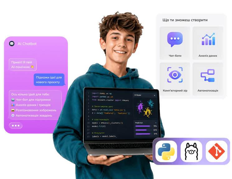 Python+AI<br>для підлітків